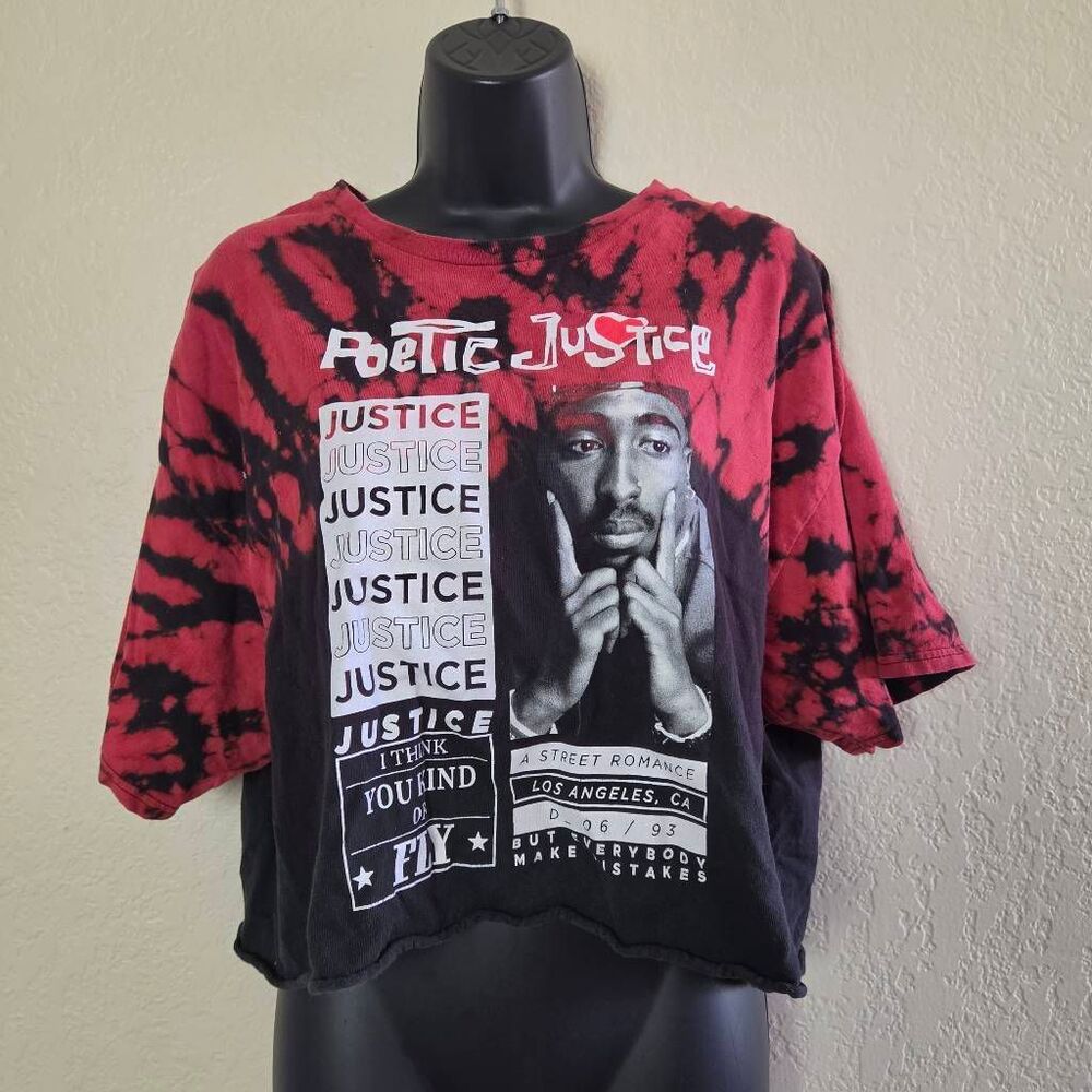 Chemistry Tupac Shakur Poetic Justice A Street Romance Tie Dye Crop Top